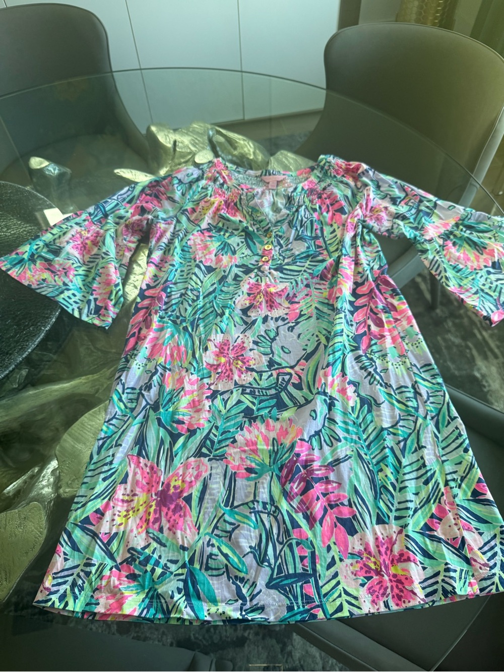 Lilly Pulitzer Teigen Dress in Multi Slathouse Soiree - Picture 2 of 5